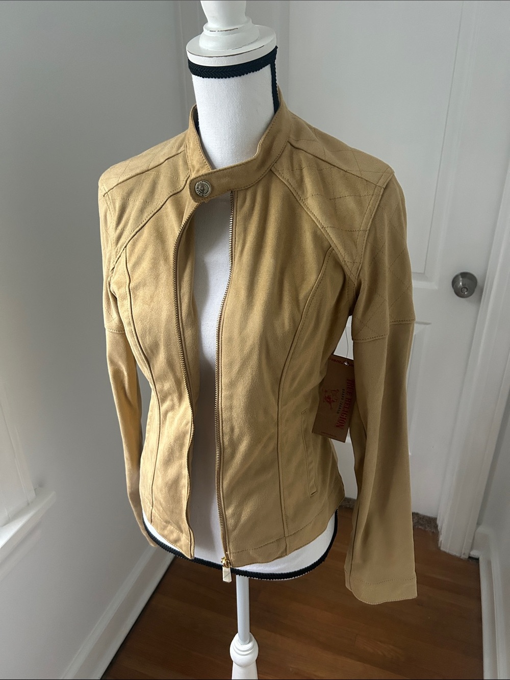 Women’s True Religion Tan Zip-Front Lightweight Jacket
